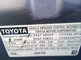 2018 TOYOTA CAMRY, GRAY, SE, 2.5L, AT,   Z25134